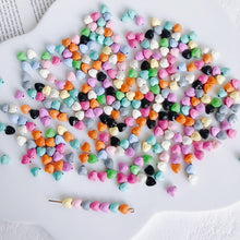 将图片加载到图库查看器，10pcs Colored Straight Hole Hearts -Wholesale DIY Accessories
