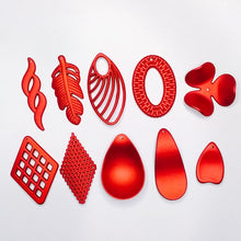 将图片加载到图库查看器，Acrylic Resin Plastic Red Frosted Eardrop Pendant Earring Accessories Supplies for Jewelry Making Components Diy Handmade 4pcs
